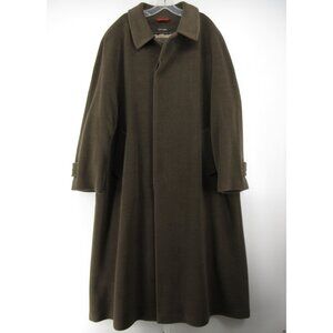 Amadeus Jacket 44 Virgin Wool Loden Trench Overcoat Button Up Austria*